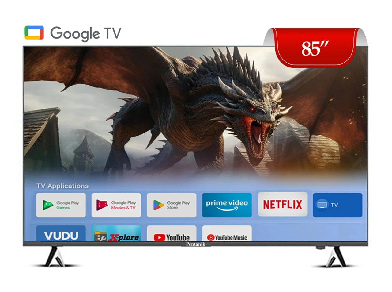 Pentanik 85 Inch Google 4K Voice Control TV (Frameless) view 5